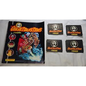 Panini Ghostbusters Sticker Album Book 3 Sealed 1 Open Package Stickers Applied